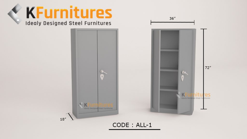 Steel Almirah, Large ( 6 Ft Height ) (ALL1) Premier Steel Furniture Manufacturer Pakistan