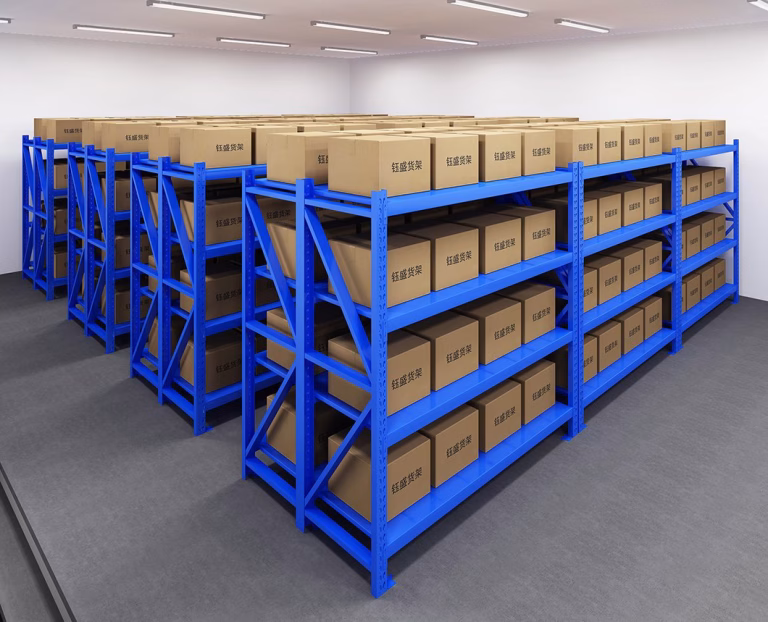 Precision steel shelving solutions