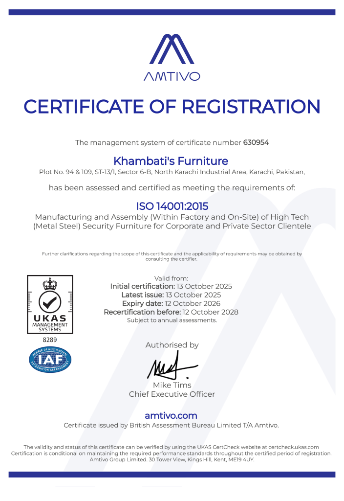ISO 14001 – Environmental Management Certification