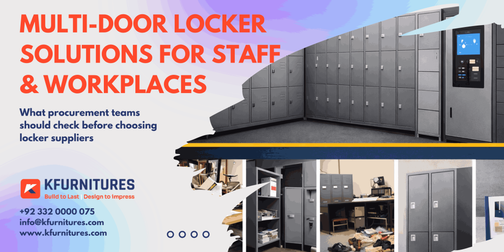 Multi-door locker solutions for staff & workplaces