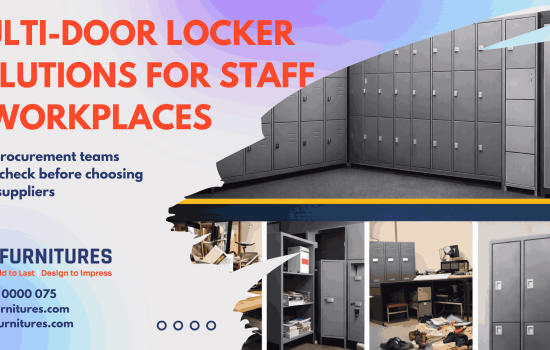 Multi-door locker solutions for staff & workplaces